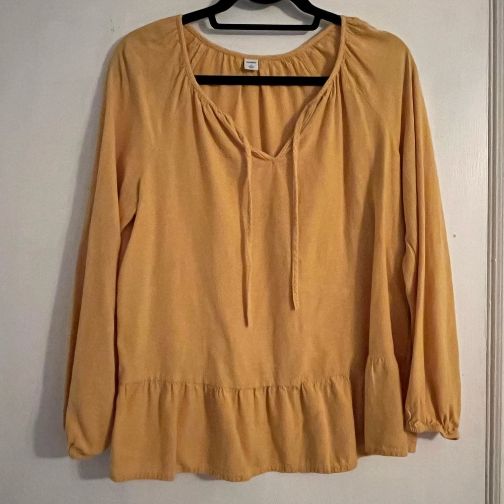 Mustard yellow shirt